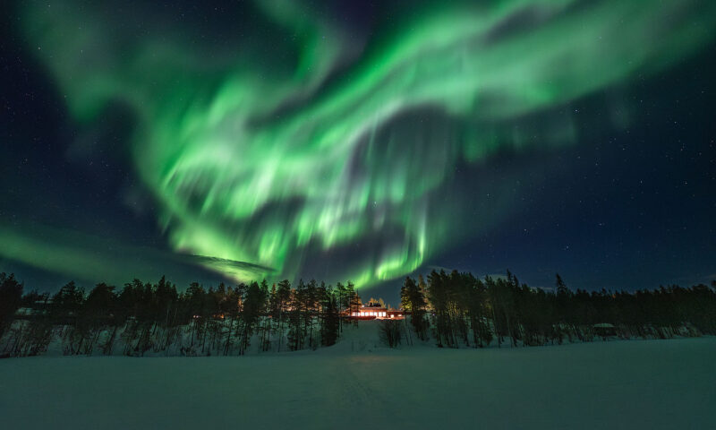 Kelo Resort northern lights